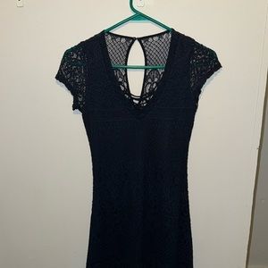 Navy blue lace xs hollister dress